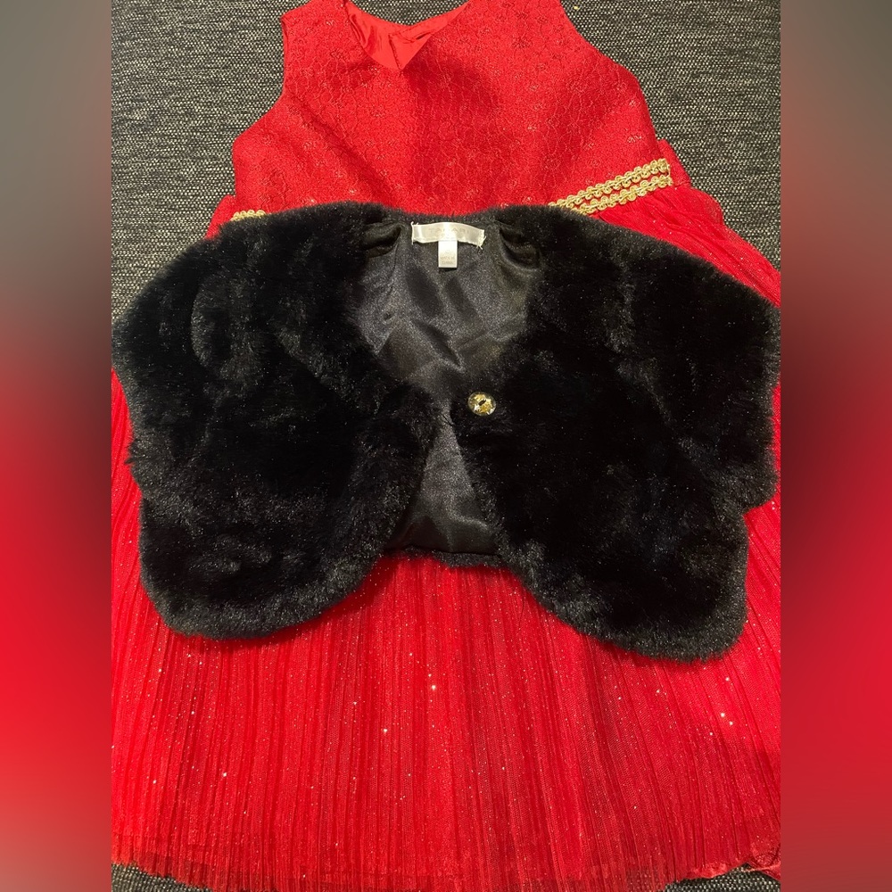 Tahari like new dressy red dress 3-4T